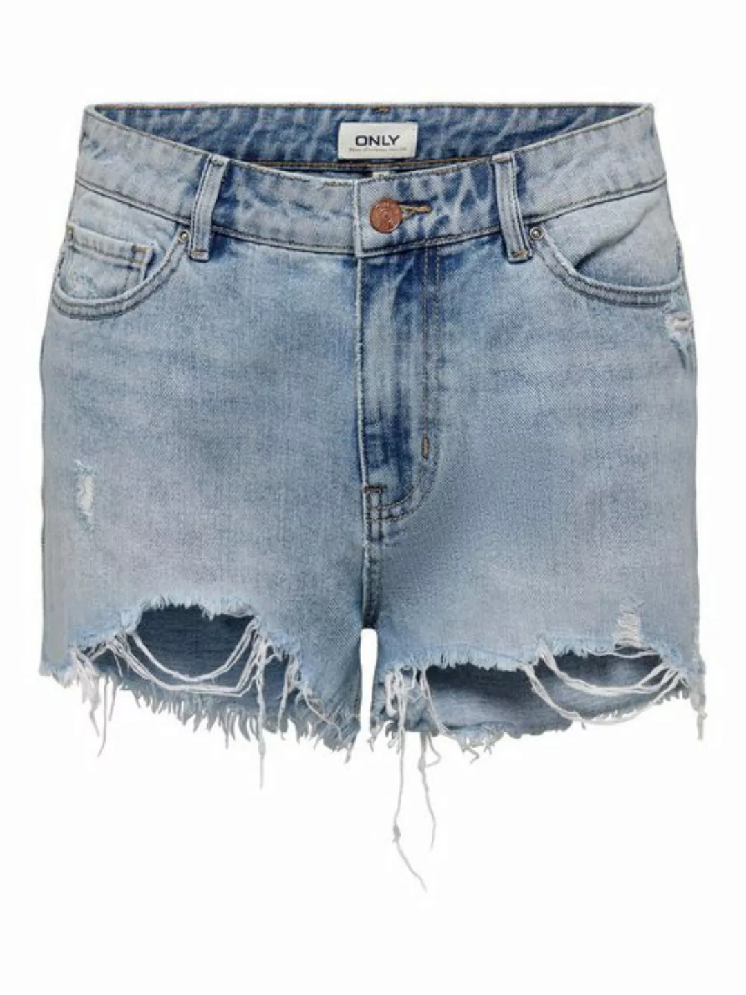 ONLY Jeansshorts Kurze High Waist Denim Jeans Shorts Destroyed Design ONLPA günstig online kaufen