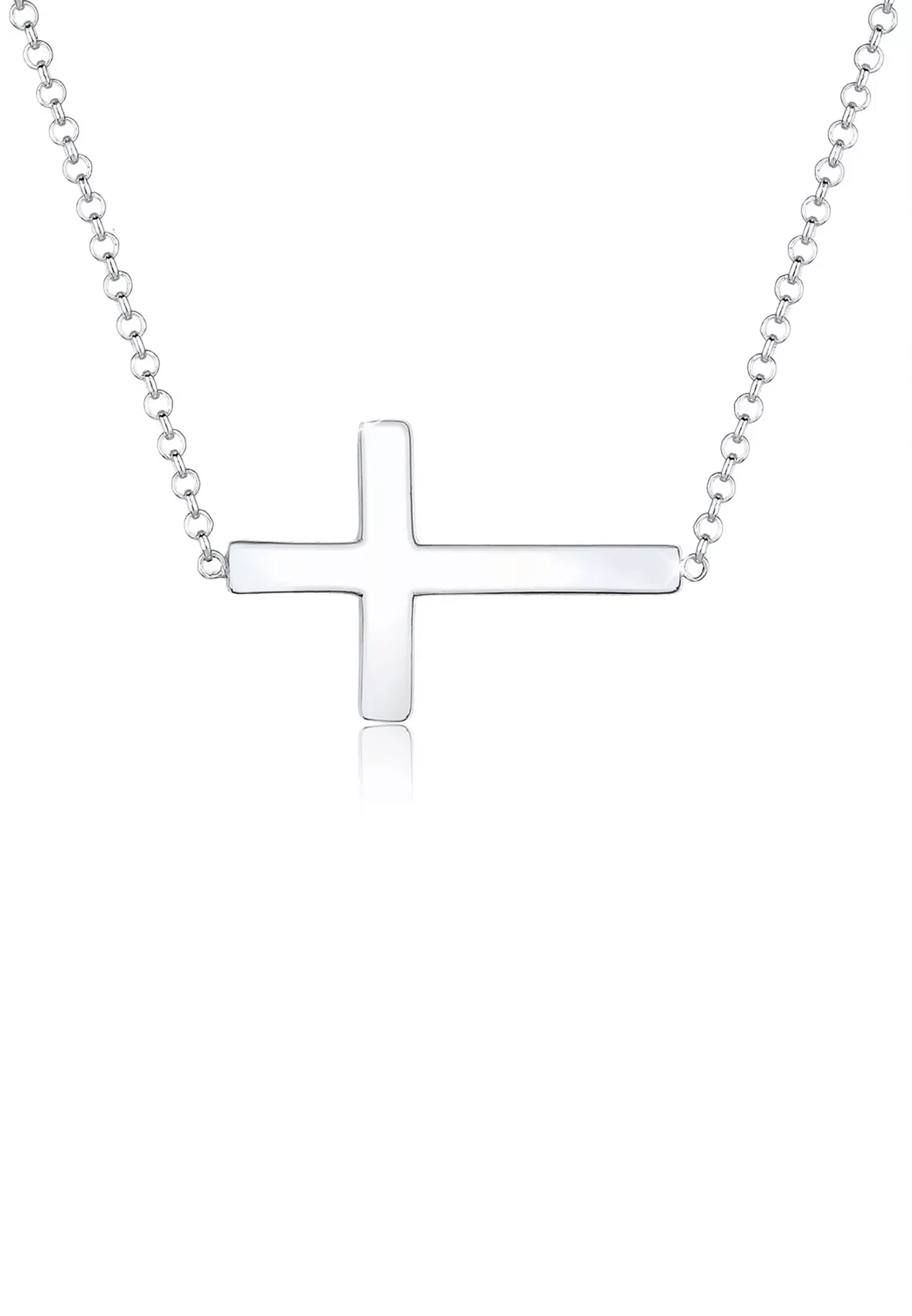 Elli Kette mit Anhänger "Kreuz Faith 925 Sterling Silber Kommunion" günstig online kaufen