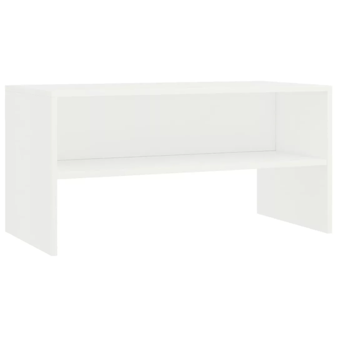 Tv-schrank Weiß 80 X 40 X 40 Cm Spanplatte günstig online kaufen