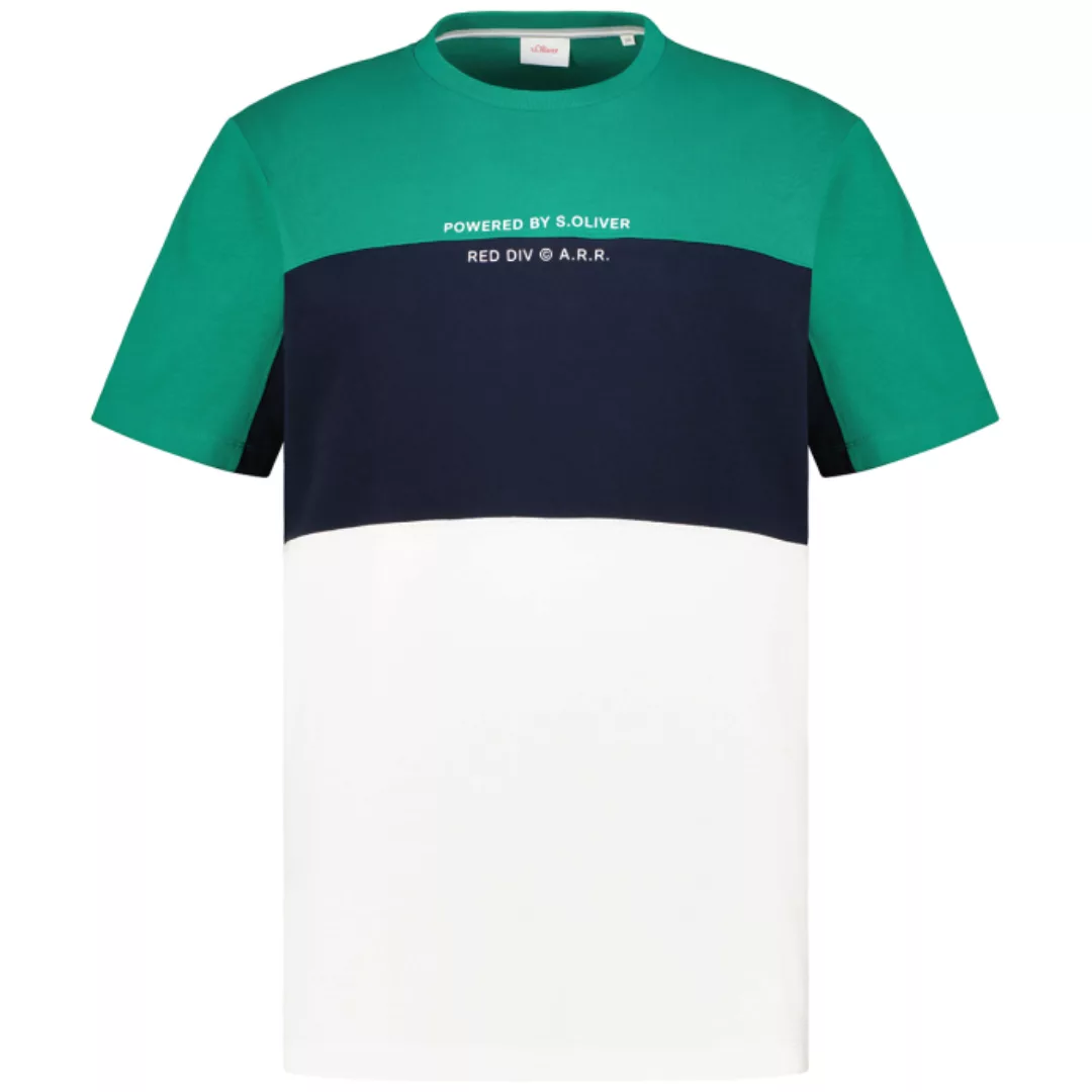 s.Oliver T-Shirt im Colorblock-Design günstig online kaufen