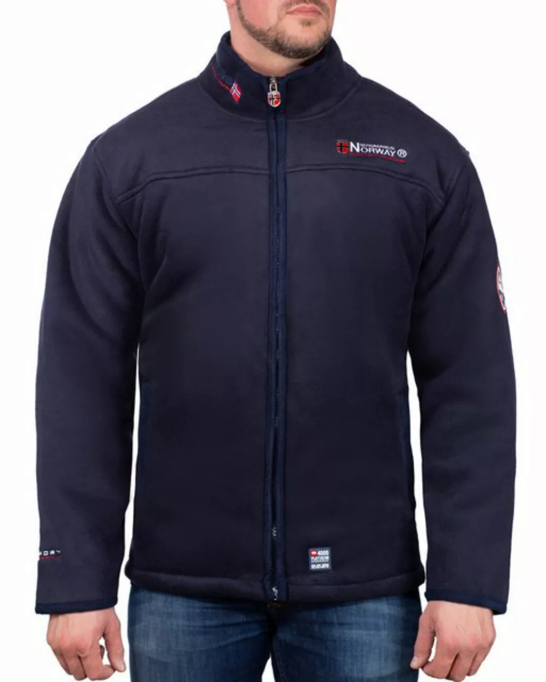 Geographical Norway Fleecejacke Herren Outdoor Jacke baubolt Navy - Dark-gr günstig online kaufen