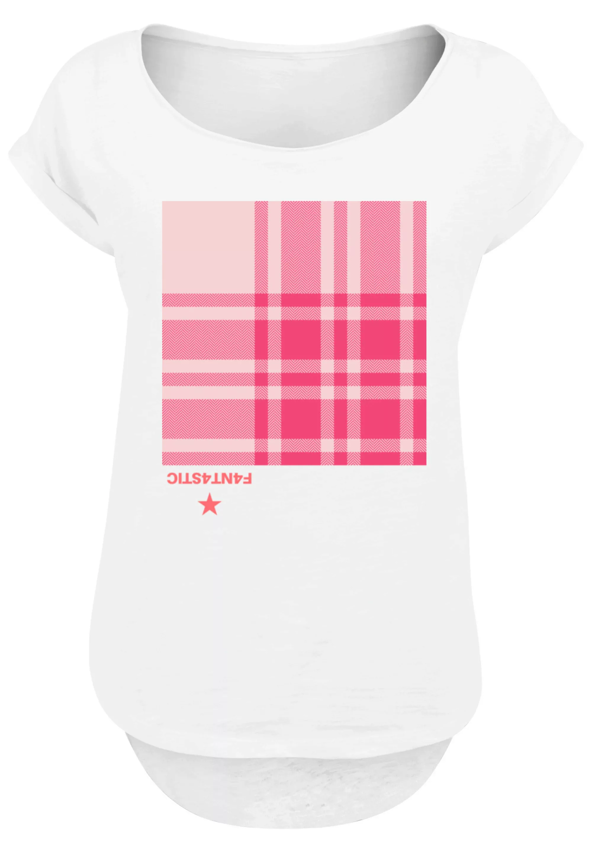 F4NT4STIC T-Shirt "Karo Pink", Print günstig online kaufen