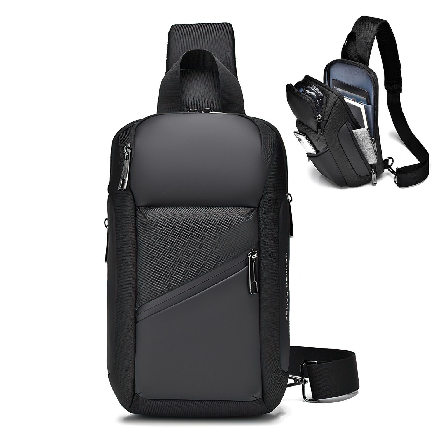 RWEUOQ Schultertasche Herren-Schultertaschen Brusttasche Sling Schulter günstig online kaufen