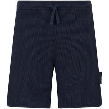 Emporio Armani  Shorts Waffle Jersey Lounge Shorts Navy Blue günstig online kaufen