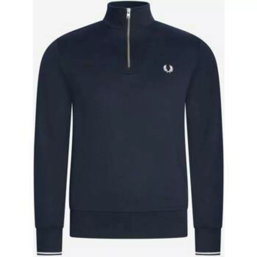 Fred Perry  Pullover Sweatshirt mit halbem Reißverschluss - marineblau günstig online kaufen