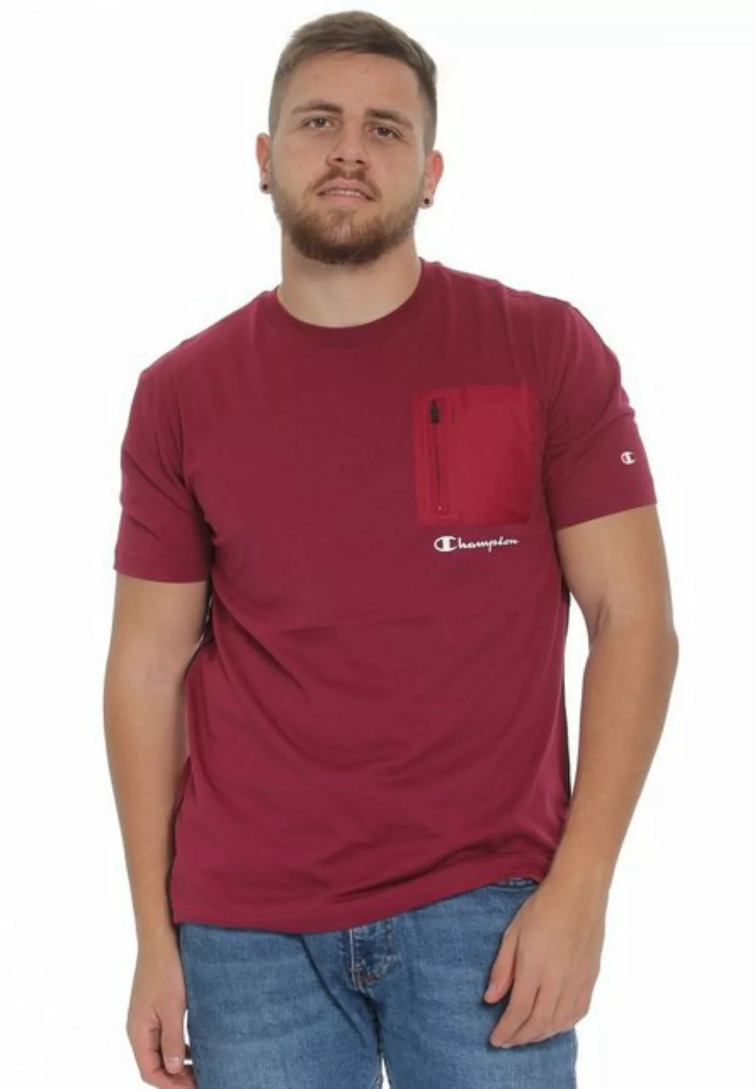 Champion T-Shirt Champion Herren T-Shirt 216594 VS516 RHD RHD Dunkelrot günstig online kaufen