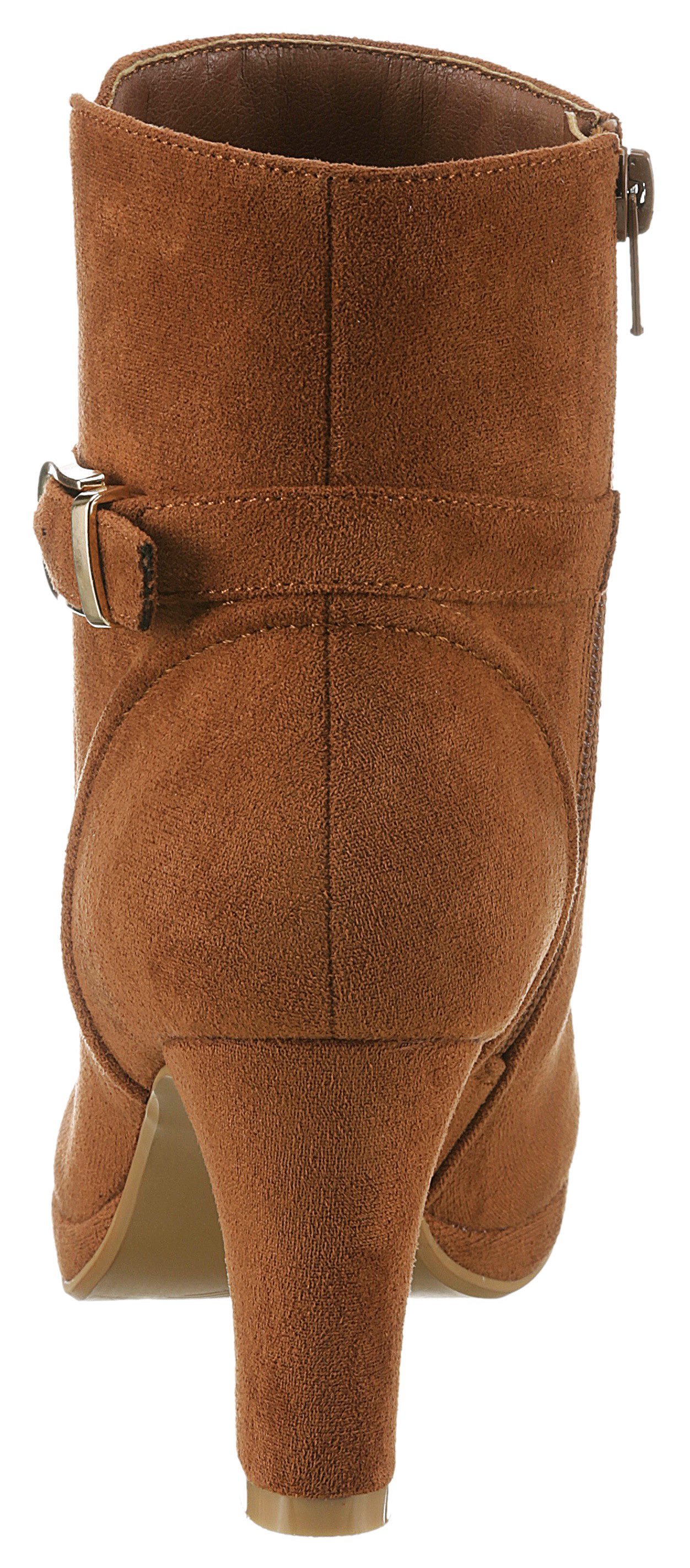 Aniston SHOES Stiefelette, Reißverschluss-Stiefelette, Trichterabsatz - günstig online kaufen