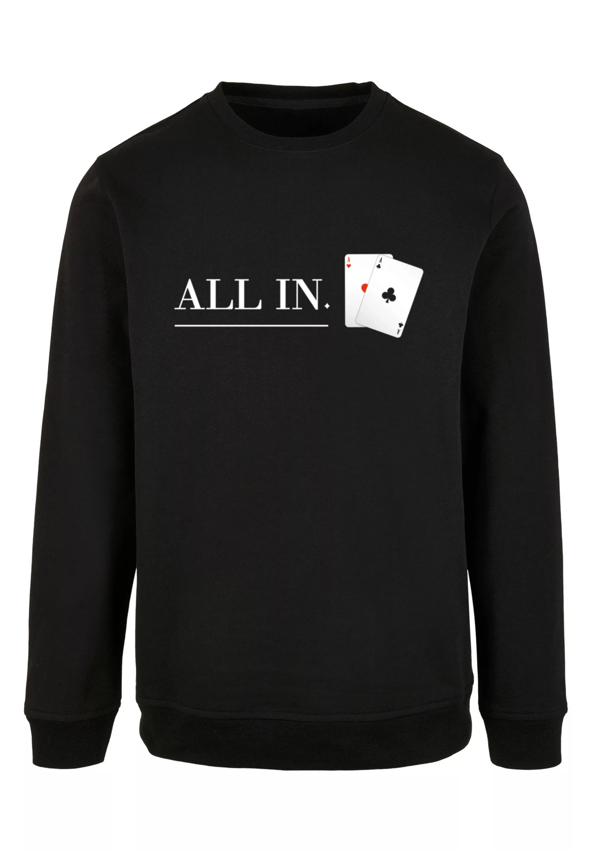 F4NT4STIC Kapuzenpullover "Poker All In Karten", Print günstig online kaufen