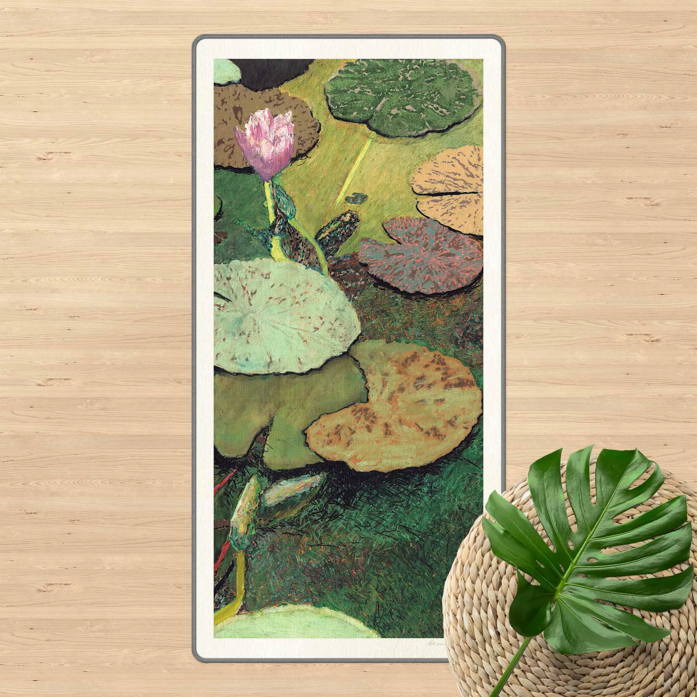 Teppich Seerose mit Blättern III günstig online kaufen