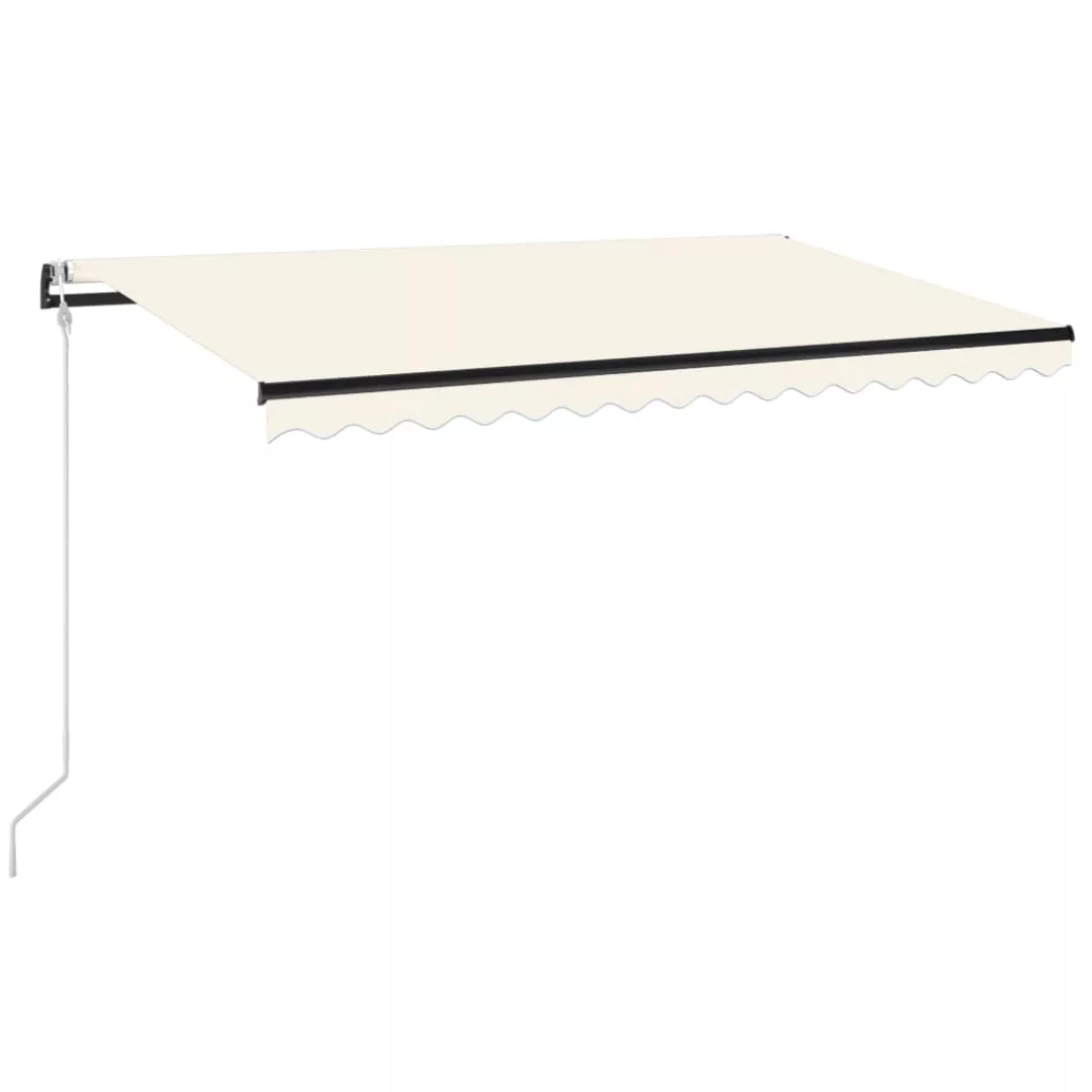 Automatische Markise Mit Led & Windsensor 400x350 Cm Creme günstig online kaufen