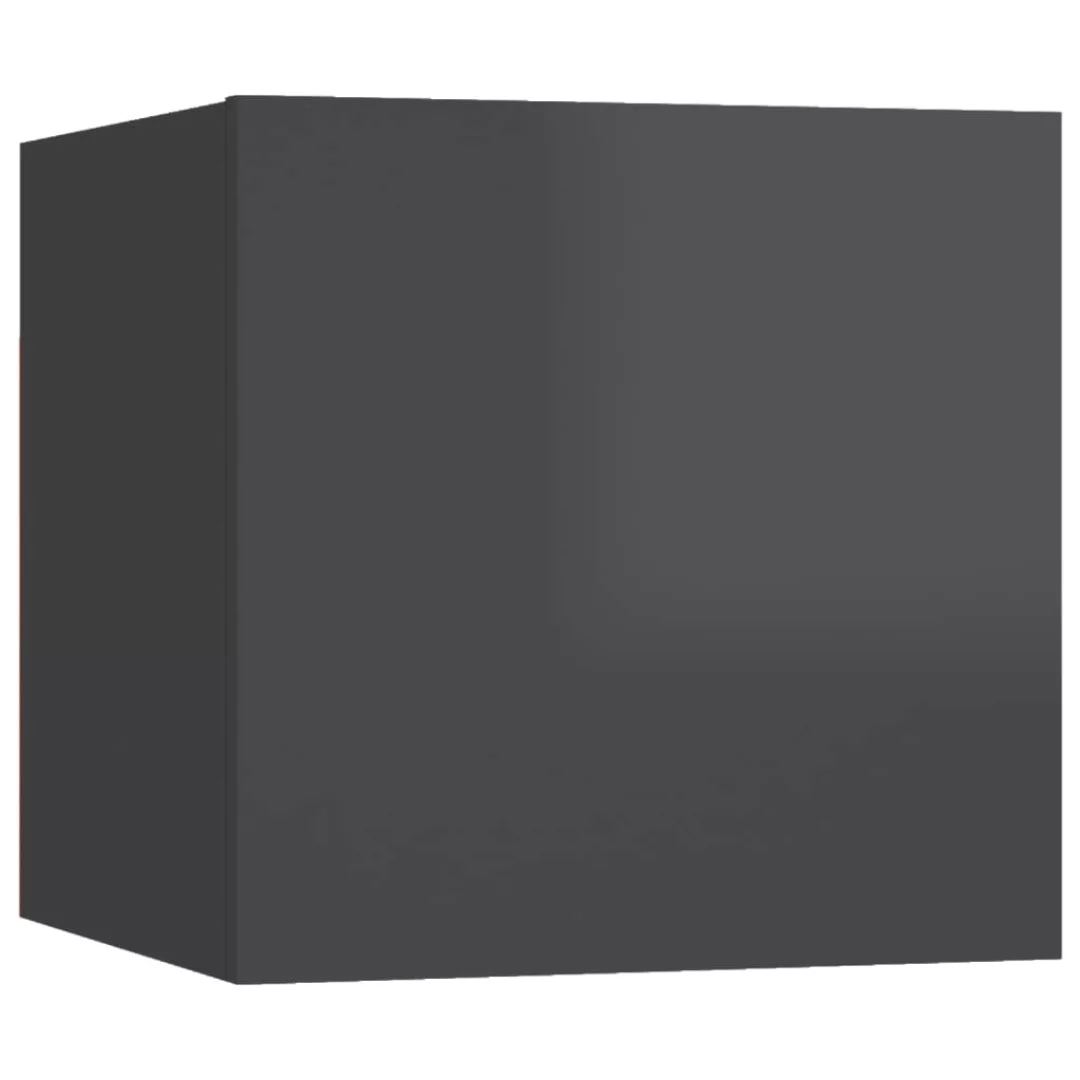 Tv-wandschrank Hochglanz-grau 30,5x30x30 Cm günstig online kaufen