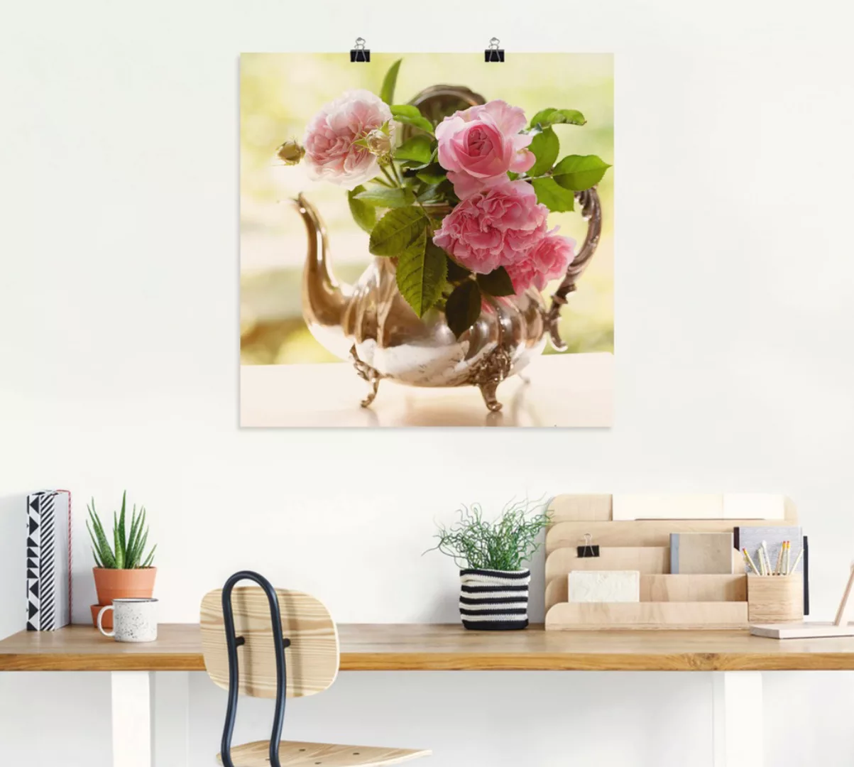Artland Wandbild "Rosen Romance", Blumen, (1 St.) günstig online kaufen
