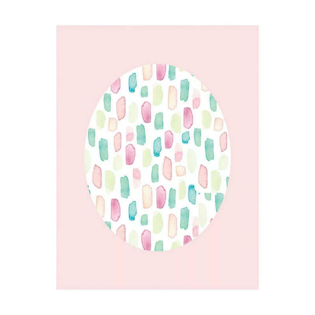 Komar Wandbild Shelly Patterns Rose Muscheln B/L: ca. 40x50 cm günstig online kaufen