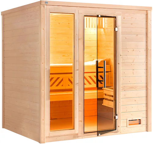 weka Sauna »Massivholzsauna BERGEN 1.8«, Blockbohlen, naturbelassenes Ficht günstig online kaufen