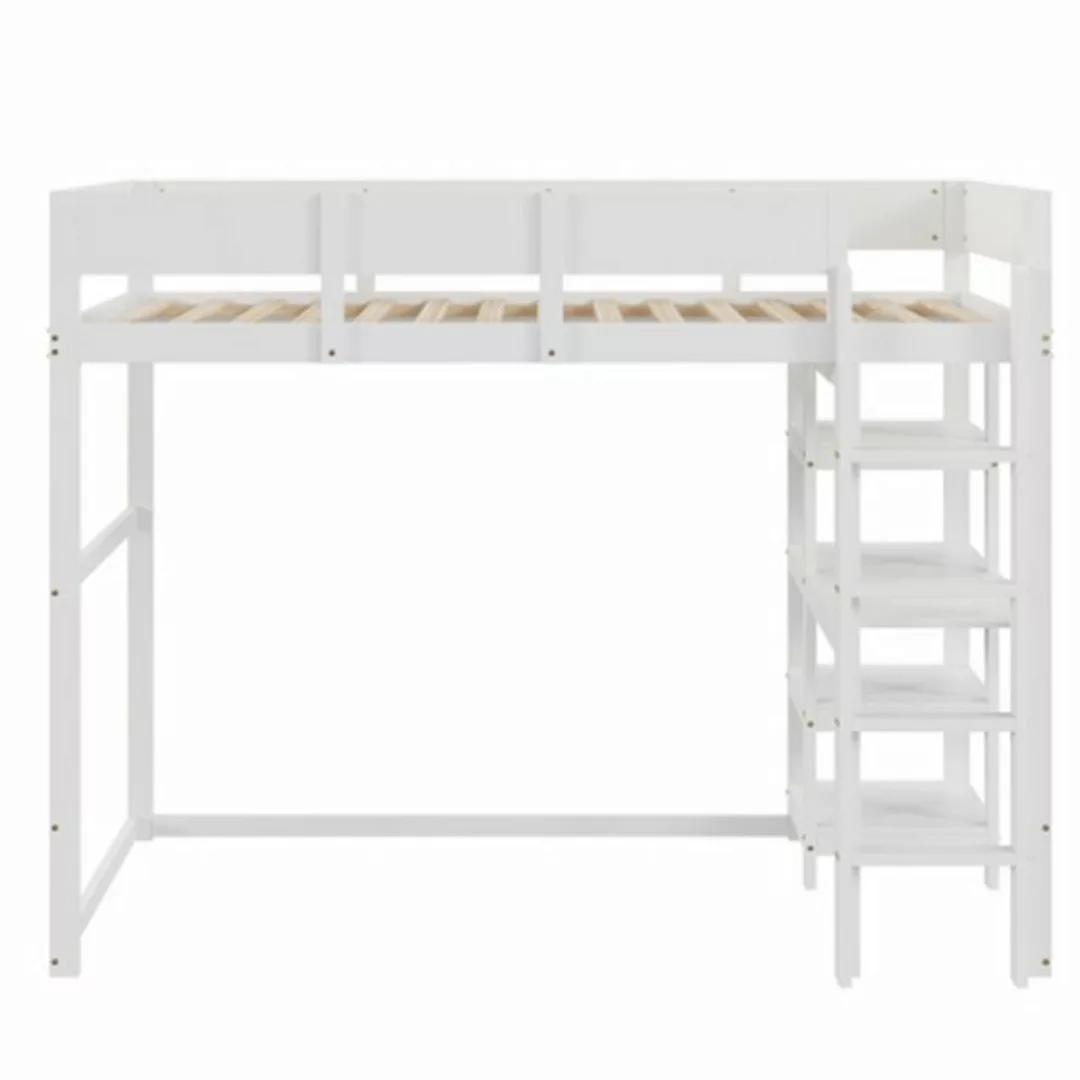 XDeer Kinderbett Kinderbett,Hochbett mit Ablage 90 x 200 cm, Bettgestell, B günstig online kaufen