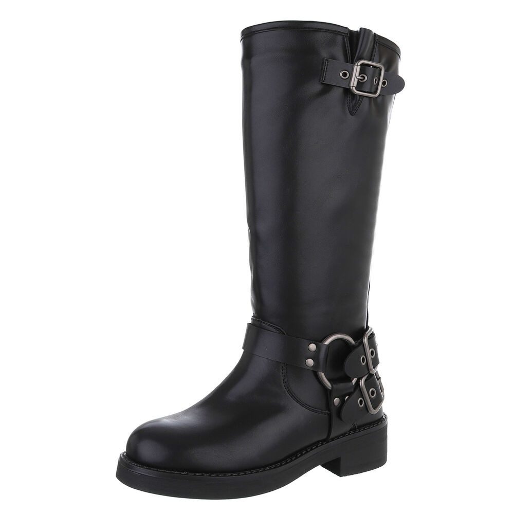 Ital-Design Damen Bikerschuhe Biker Westernstiefel (88577316) günstig online kaufen
