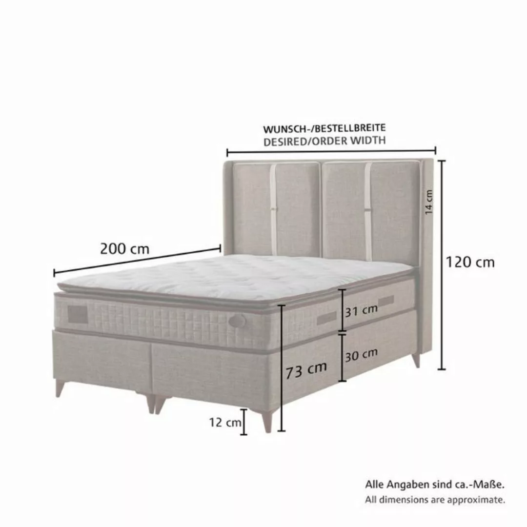 NEF-SLEEP Boxspringbett Comfort inkl. Aufbauservice (Spar-Set, Spar-Set) günstig online kaufen