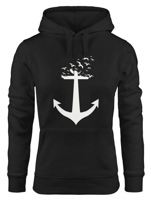 MoonWorks Hoodie Hoodie Damen Anker Vögel Anchor Birds Sweatshirt Kapuzenpu günstig online kaufen