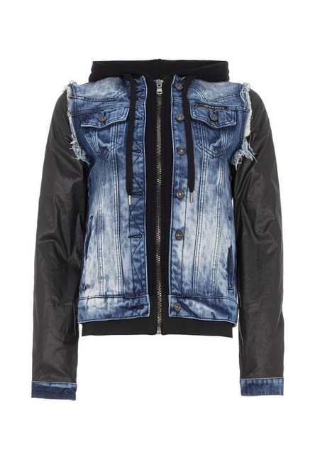 Cipo & Baxx Jeansjacke Jacke Mit durchgehendem Reißverschluss, WJ184 günstig online kaufen