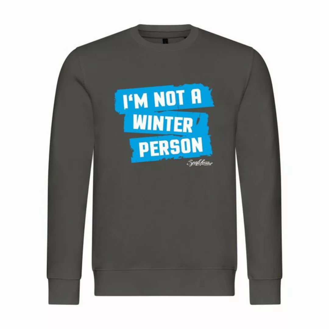 deinshirt Rundhalspullover Herren Sweatshirt Im not a winter person Mit Pri günstig online kaufen