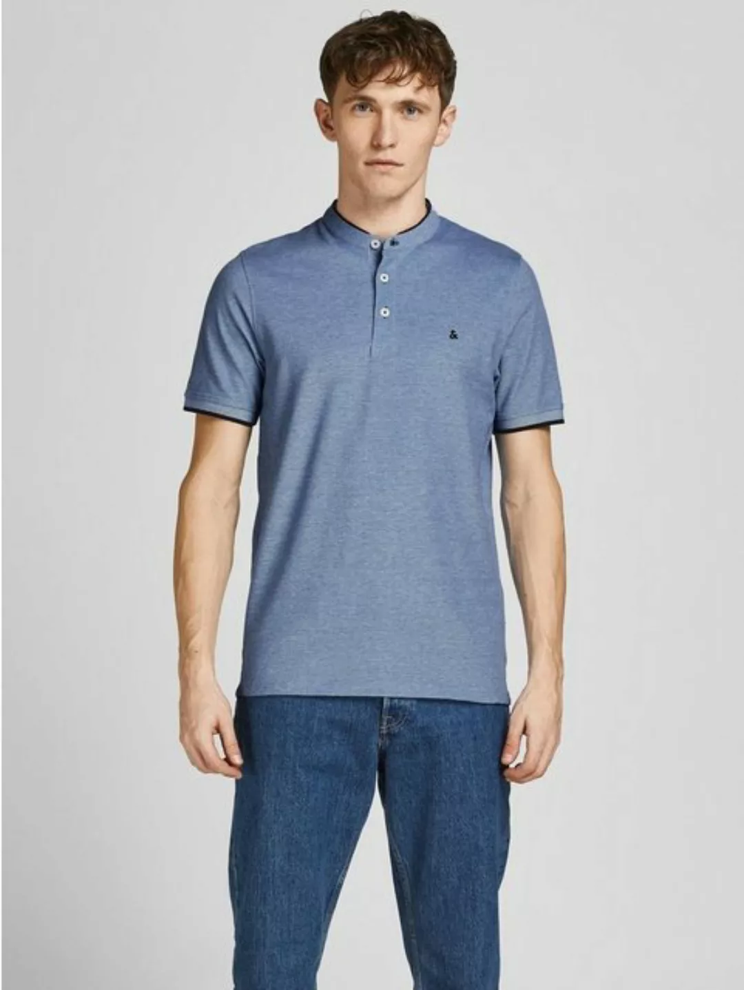 Jack & Jones Herren Poloshirt JJEPAULOS MAO - Slim Fit günstig online kaufen