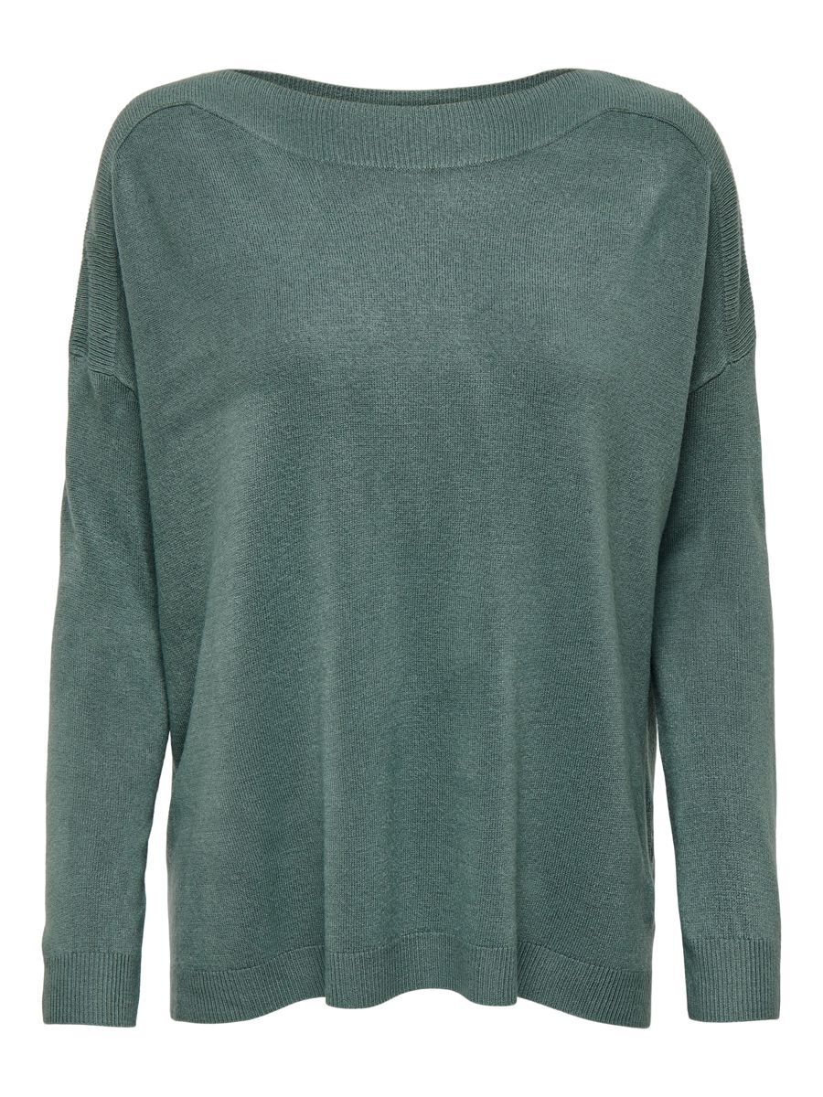 ONLY Einfarbiger Strickpullover Damen Grün günstig online kaufen