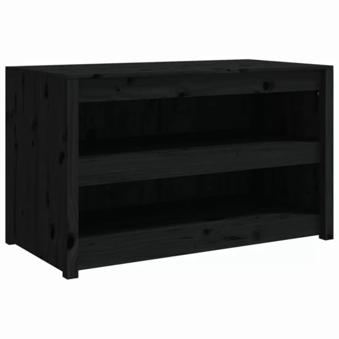 vidaXL Unterschrank Outdoor-Küchenschrank Schwarz 106x55x64 cm Massivholz K günstig online kaufen