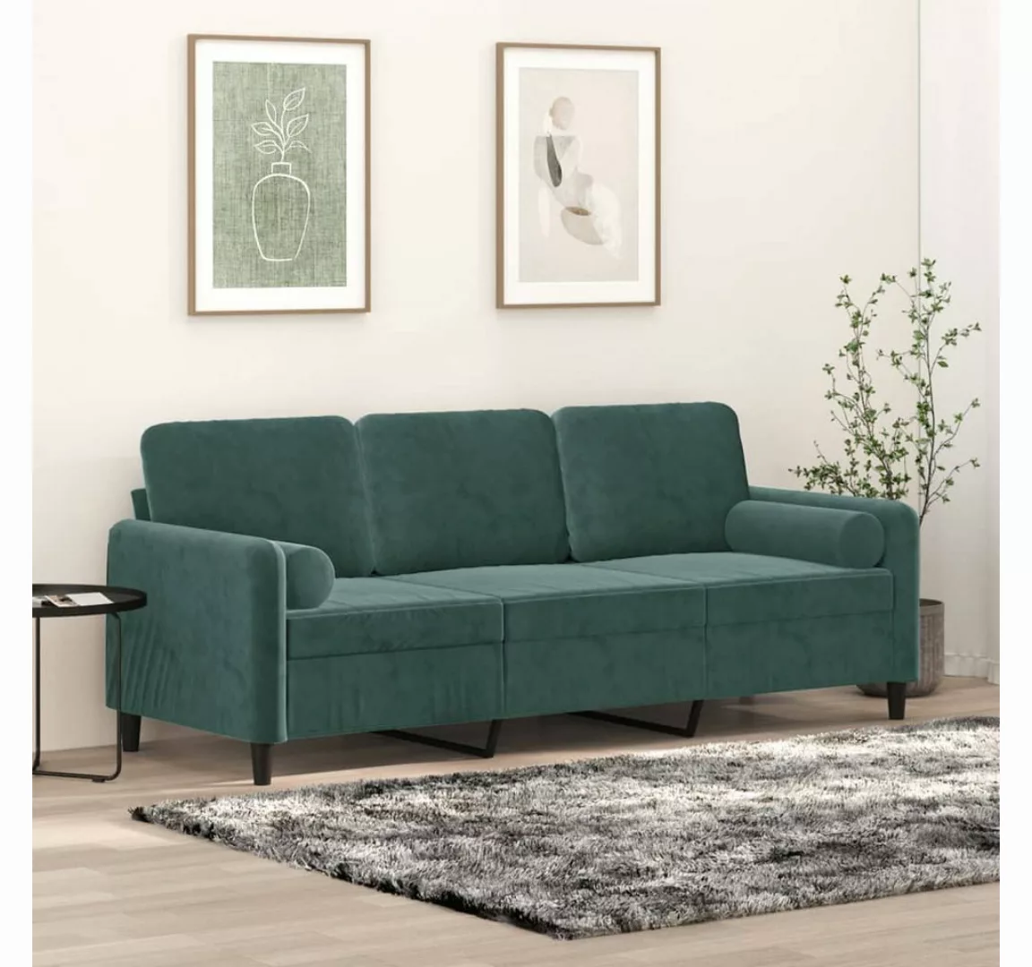 Nettlife Sofa 2-Sitzer-Sofa Doppelsofa mit Zierkissen 138/158/198 CM Samt günstig online kaufen