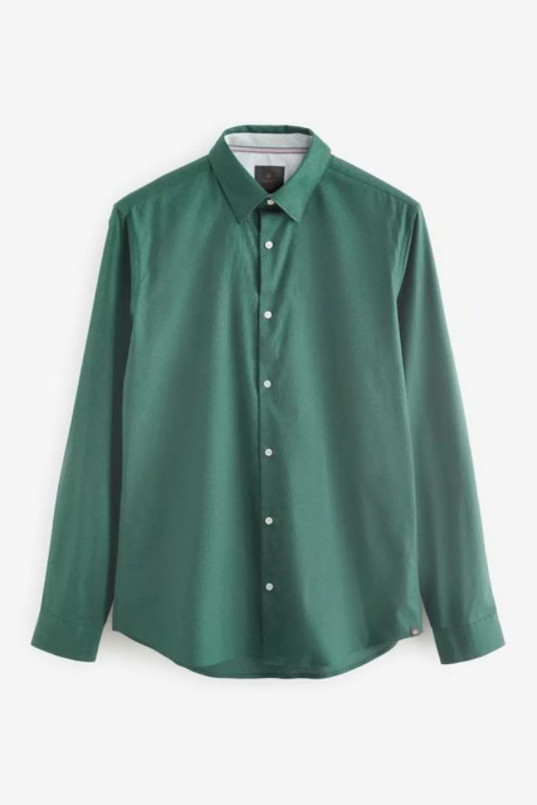 Next Langarmhemd Langärmeliges Oxfordhemd mit Stretch (1-tlg) günstig online kaufen