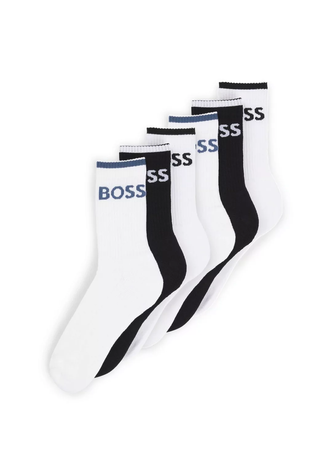 BOSS Businesssocken "6P QS Stripe CC", (Packung, 6 Paar, 6er), mit BOSS Sch günstig online kaufen