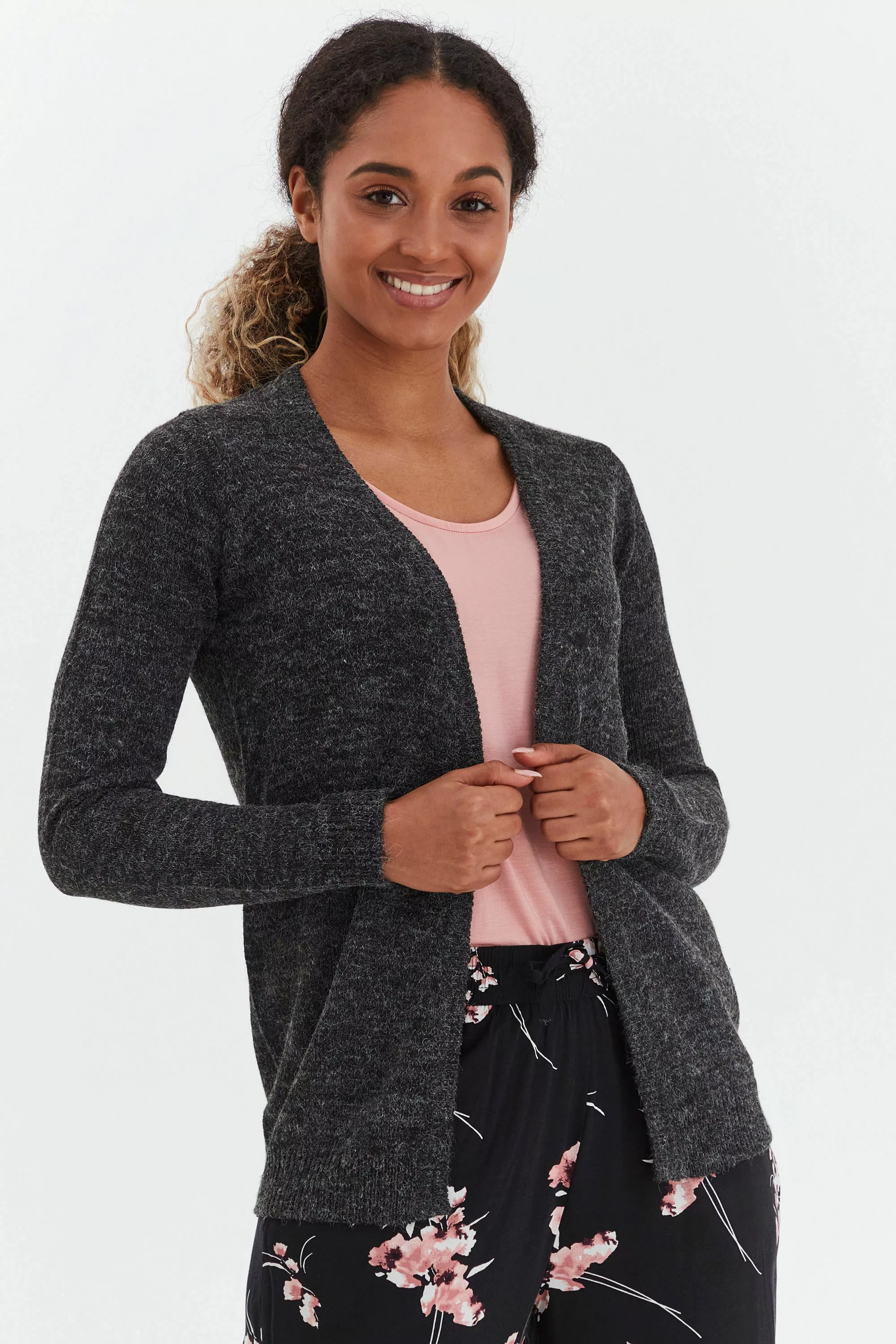 OXMO Strickjacke OXNena Strickjacke offen geschnitten günstig online kaufen