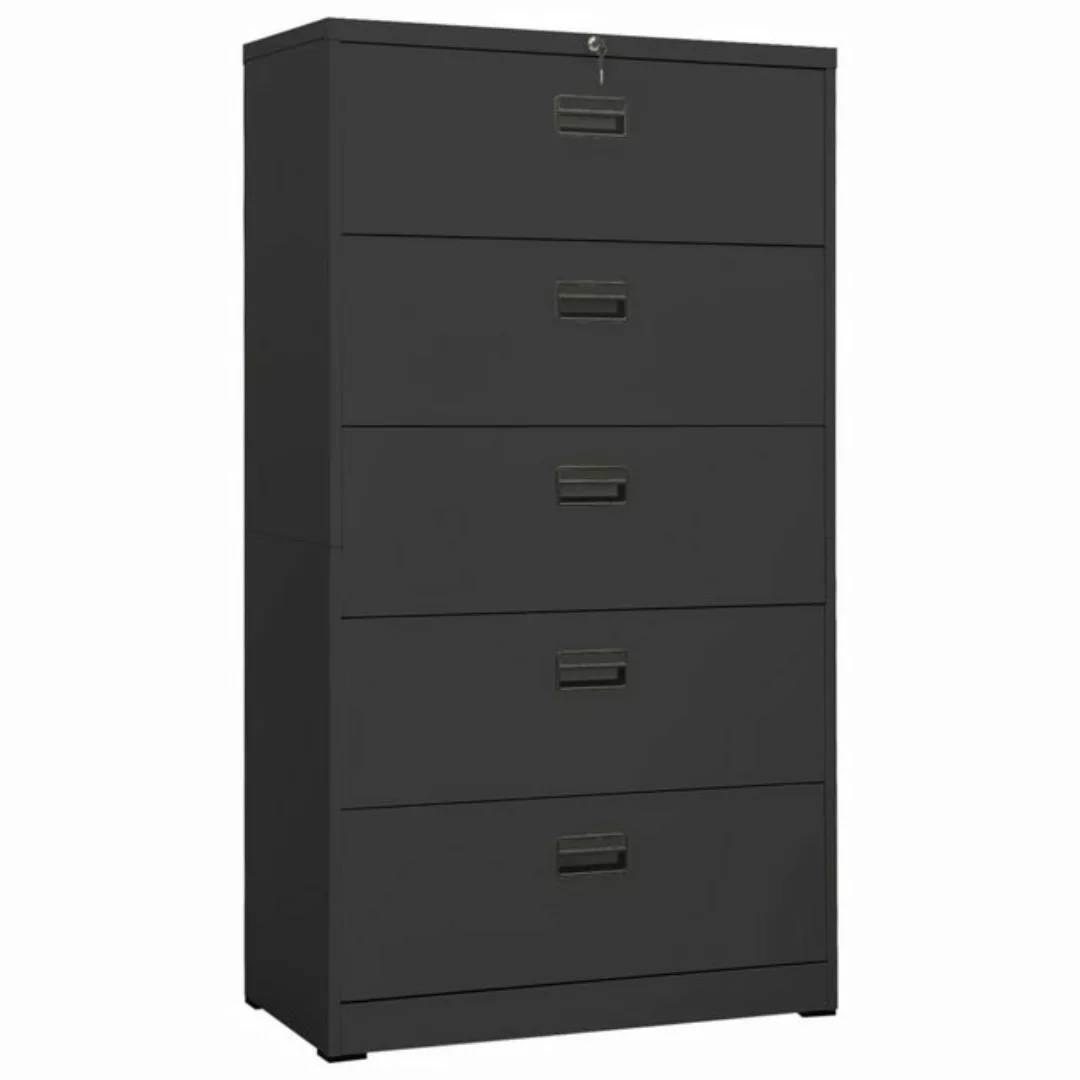 Aktenschrank Anthrazit 90x46x164 Cm Stahl günstig online kaufen