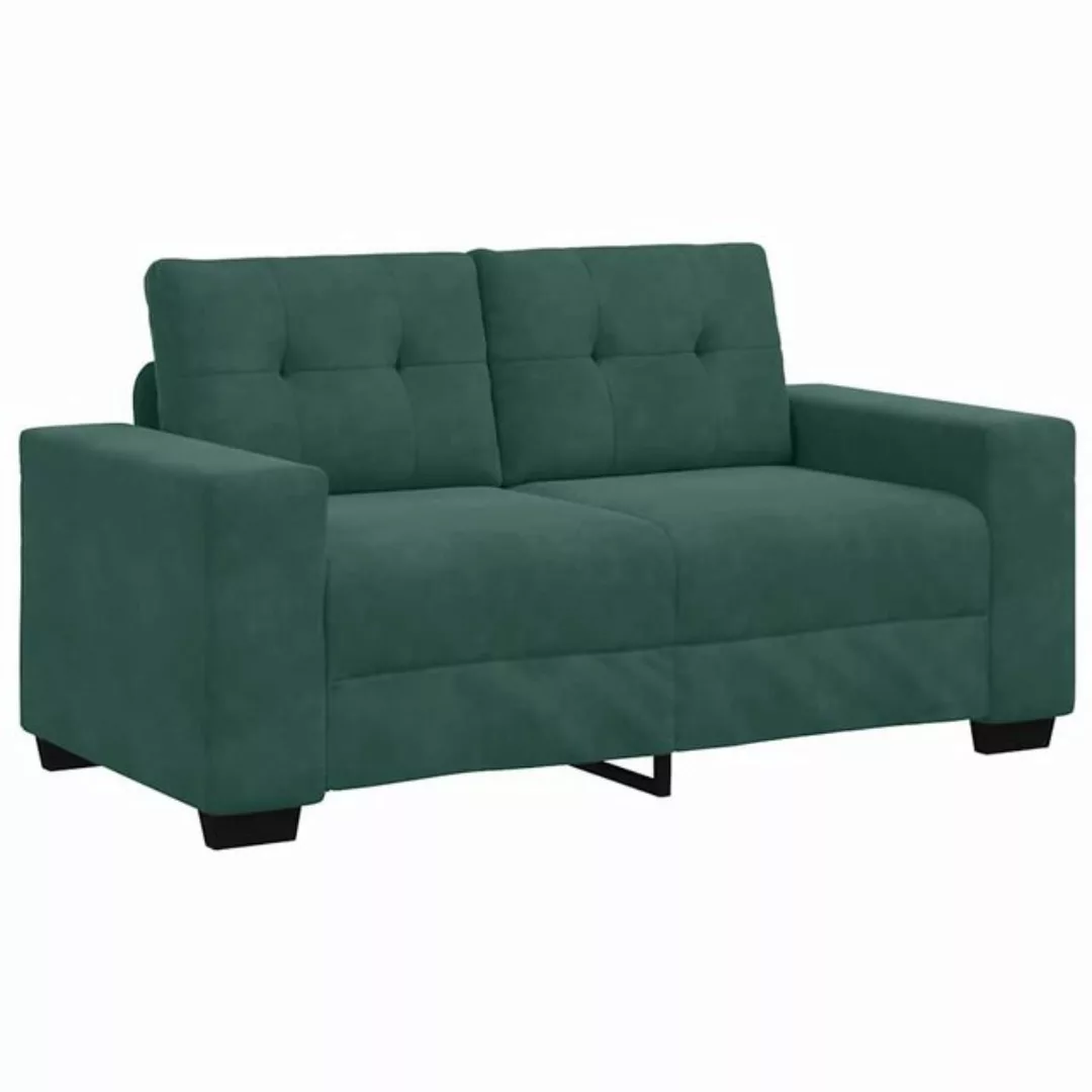 vidaXL Sofa Zweisitzer-Sofa Dunkelgrün 120 cm Samt günstig online kaufen