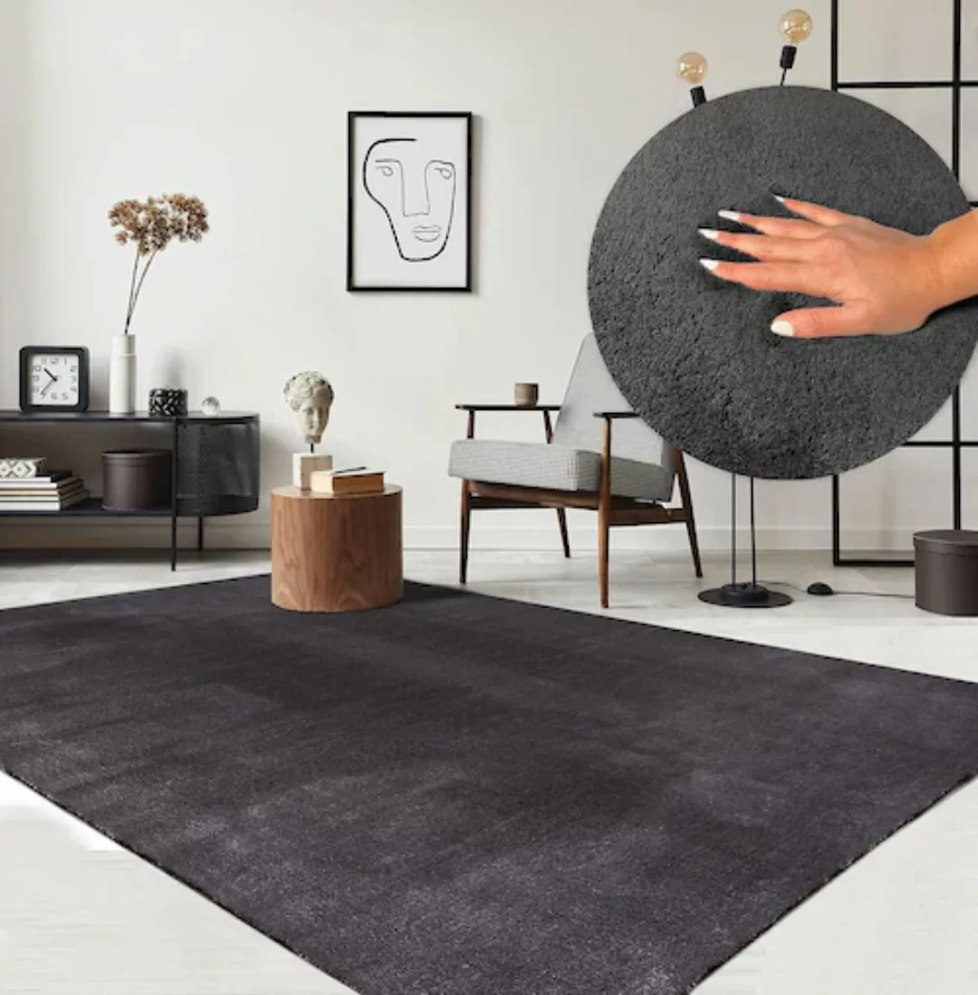 the carpet Teppich »Relax«, rechteckig, 16 mm Höhe, waschbarer Wohnzimmer T günstig online kaufen