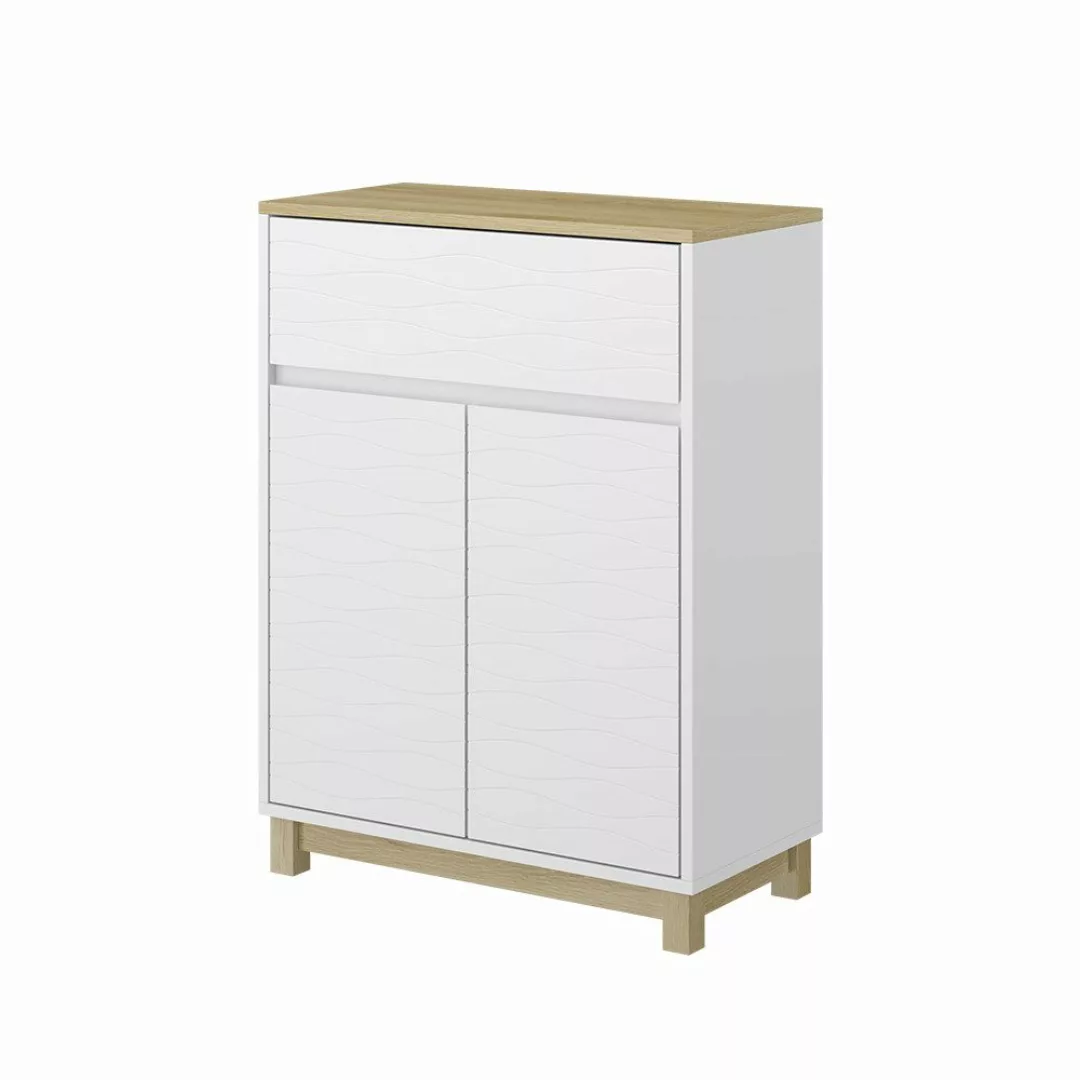 Vicco Midischrank Livia, Weiß/Holz, 60 x günstig online kaufen