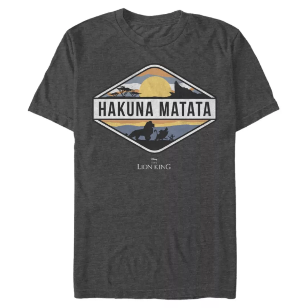 Disney - Der König der Löwen - Text Hakuna Matata Emblem - Männer T-Shirt günstig online kaufen
