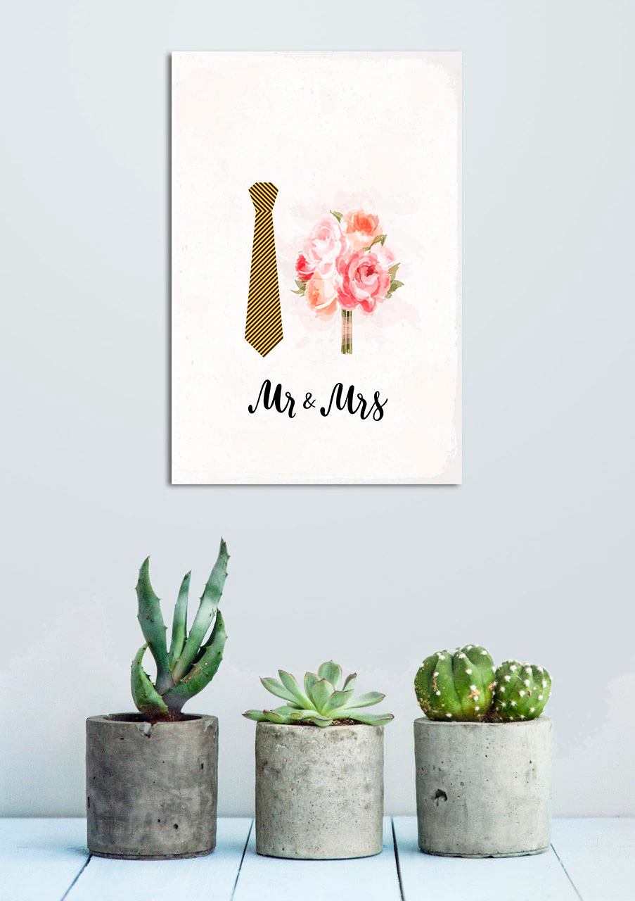 queence Metallbild »Mr & Mrs«, (1 St.) günstig online kaufen