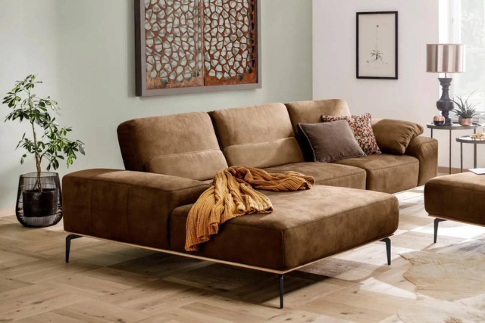 W.SCHILLIG Ecksofa "run, Designsofa mit tollem Sitzkomfort, bequem, L-Form" günstig online kaufen