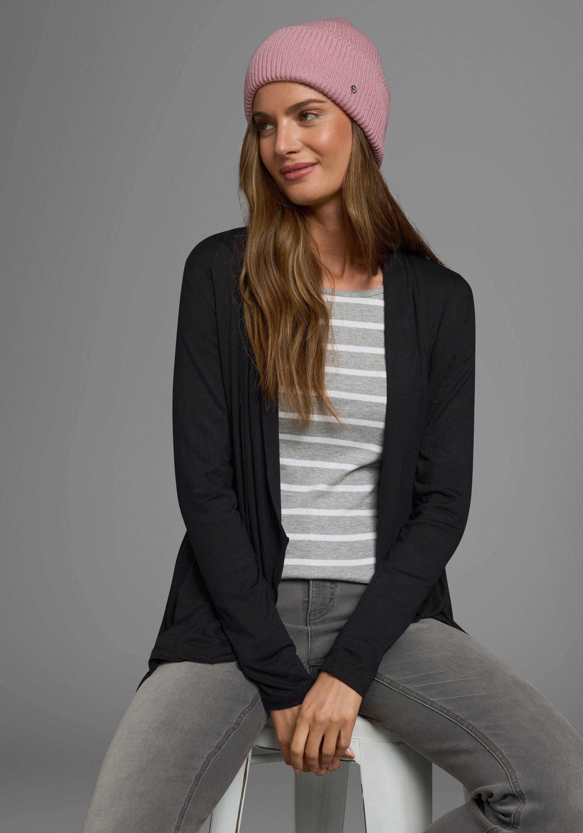 Boysen's Shirtjacke Langarm, mit Schalkragen, aus günstig online kaufen