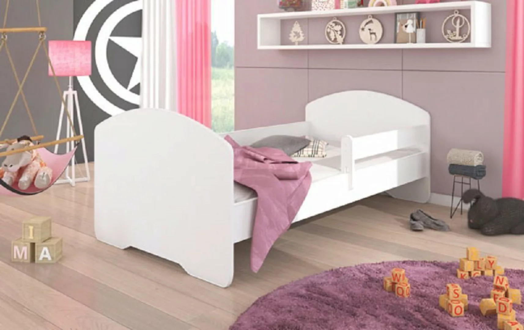 Feldmann-Wohnen Kinderbett PEPE (Liegefläche: 80 x 160 cm, mit Rausfallschu günstig online kaufen