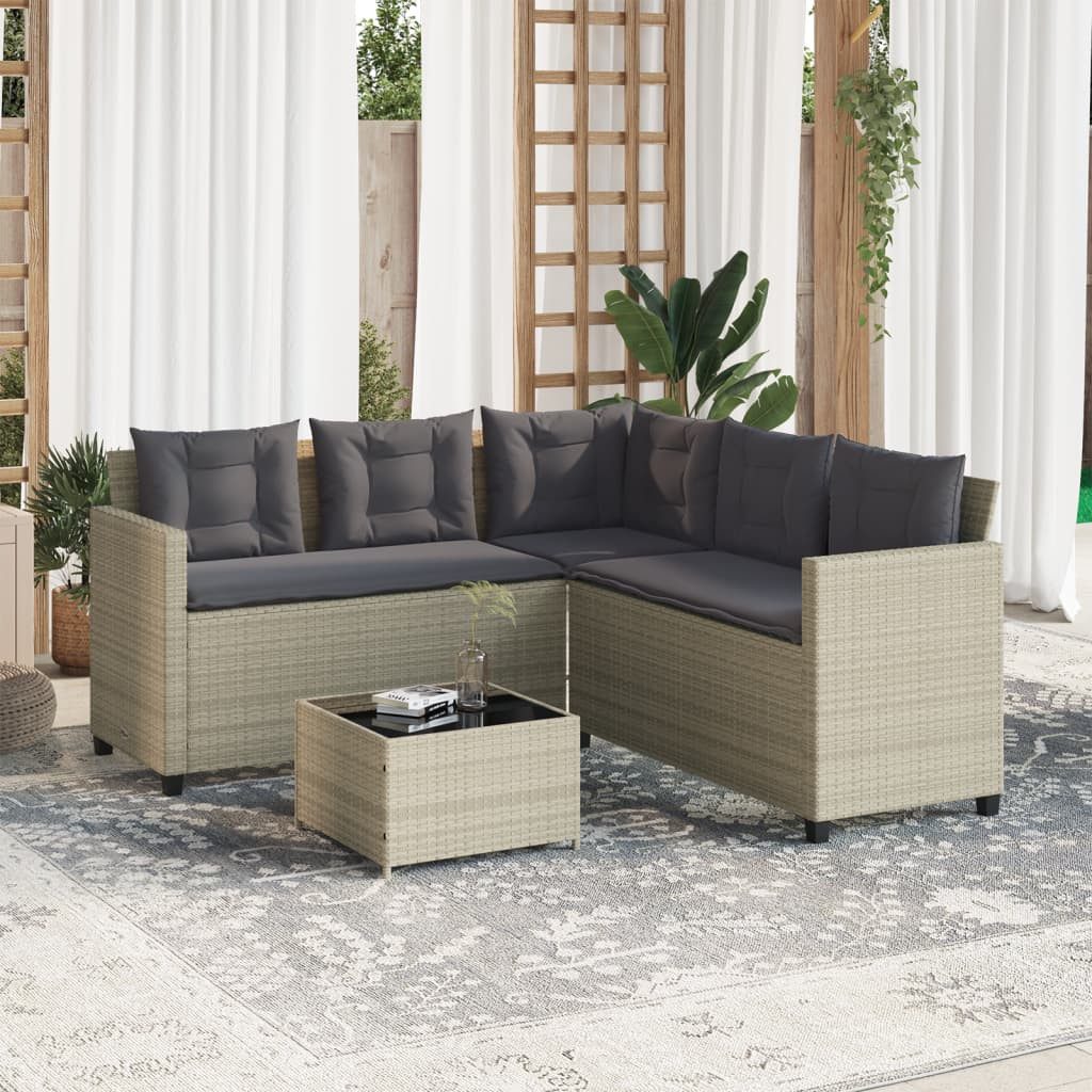 vidaXL Gartenlounge-Set Gartensofa in L-Form mit günstig online kaufen