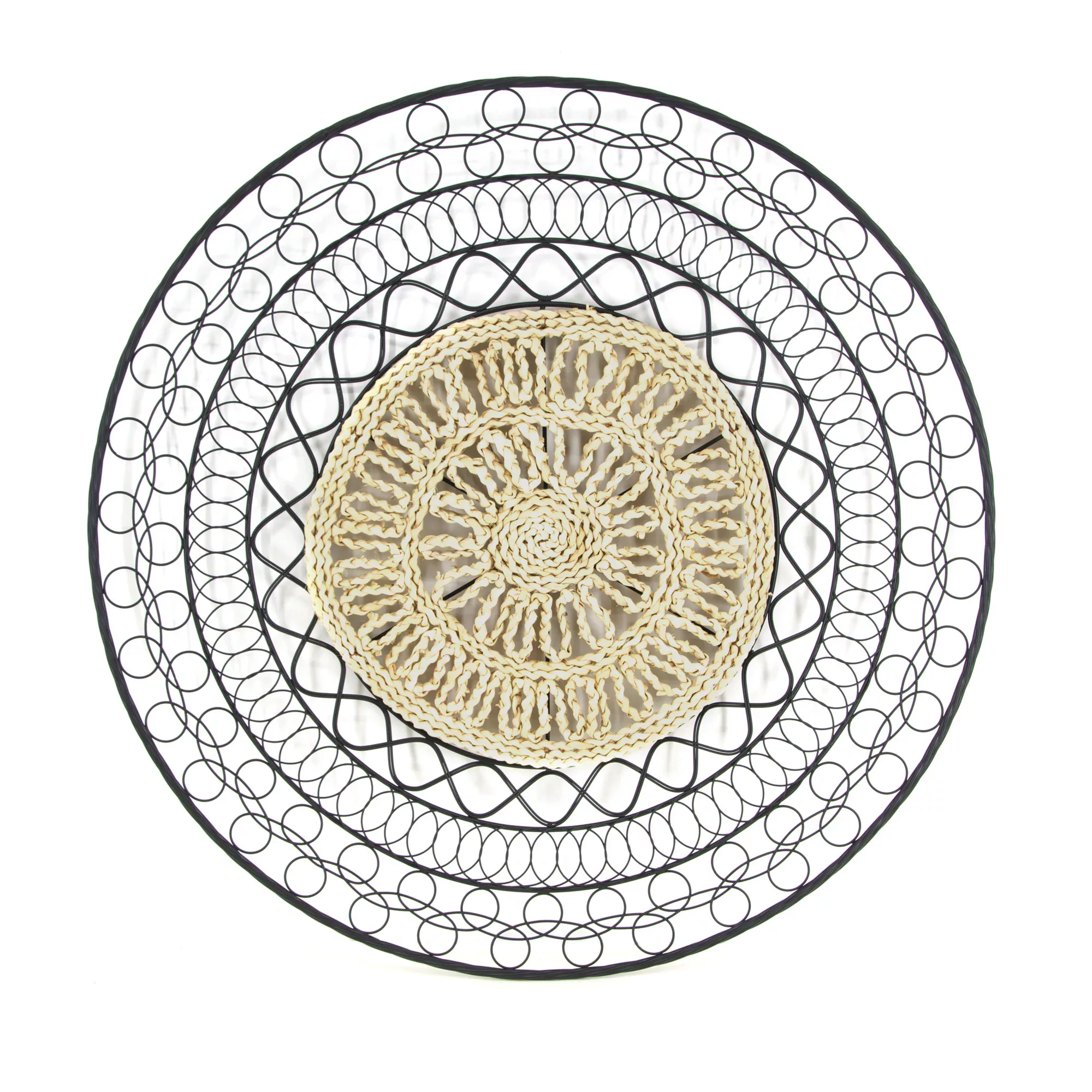 Art for the home Wandbild "Rotan Mandala Rund", (1 St.), Luxus Metal Art Wa günstig online kaufen