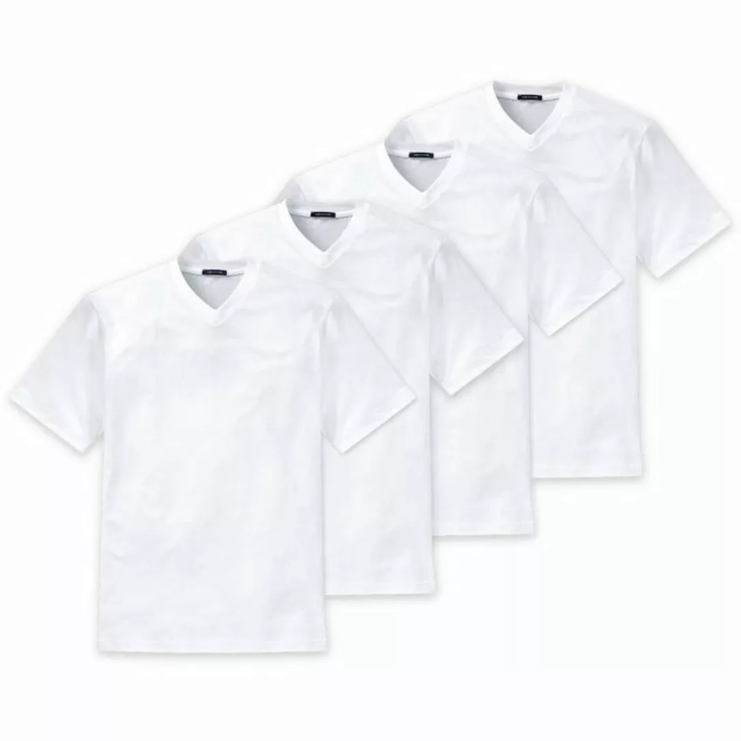 Schiesser T-Shirt "T-Shirt American T-Shirt 4er Pack" günstig online kaufen