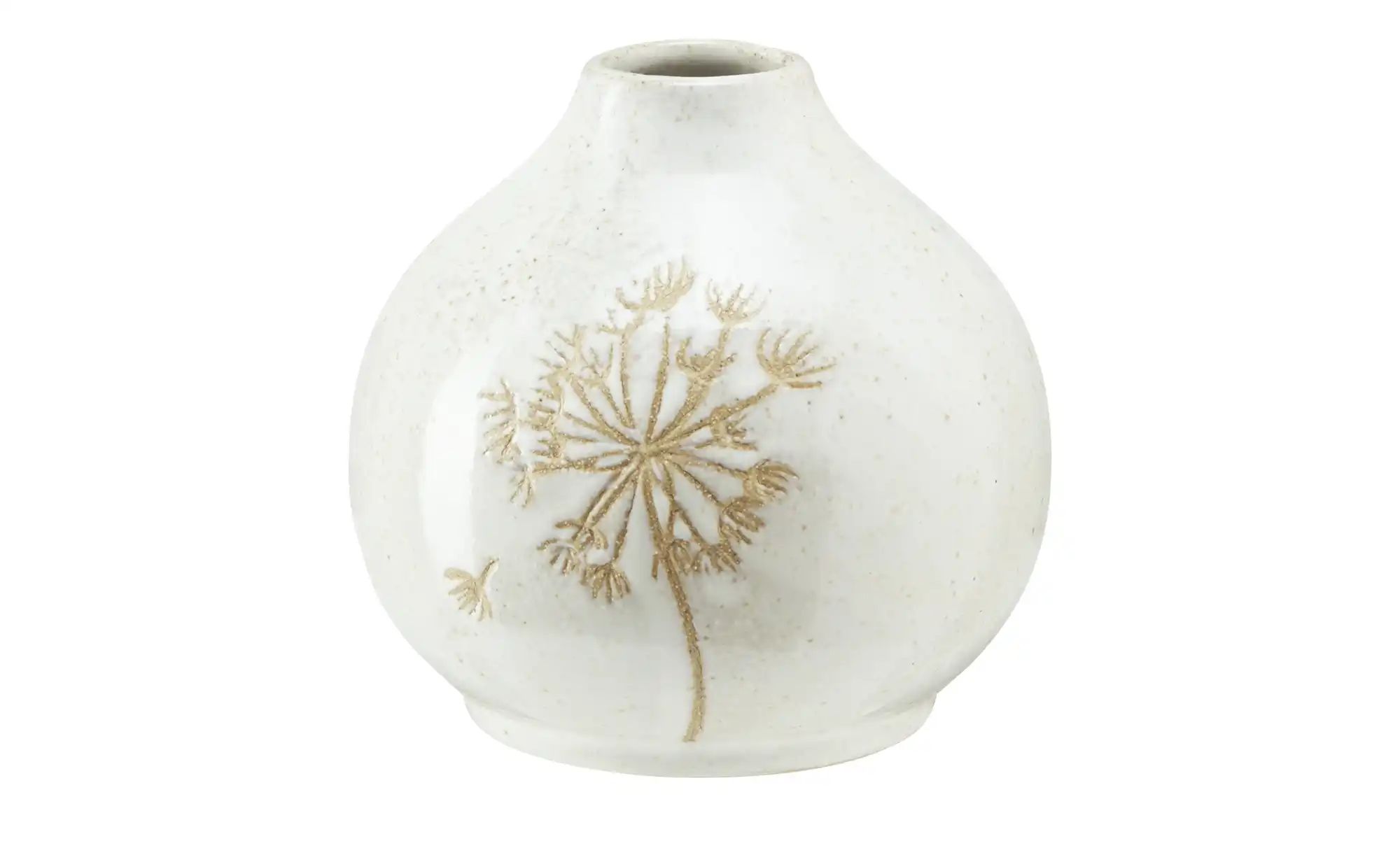 Vase ¦ beige ¦ Steinzeug ¦ Maße (cm): H: 11  Ø: 11 Accessoires > Vasen - Hö günstig online kaufen