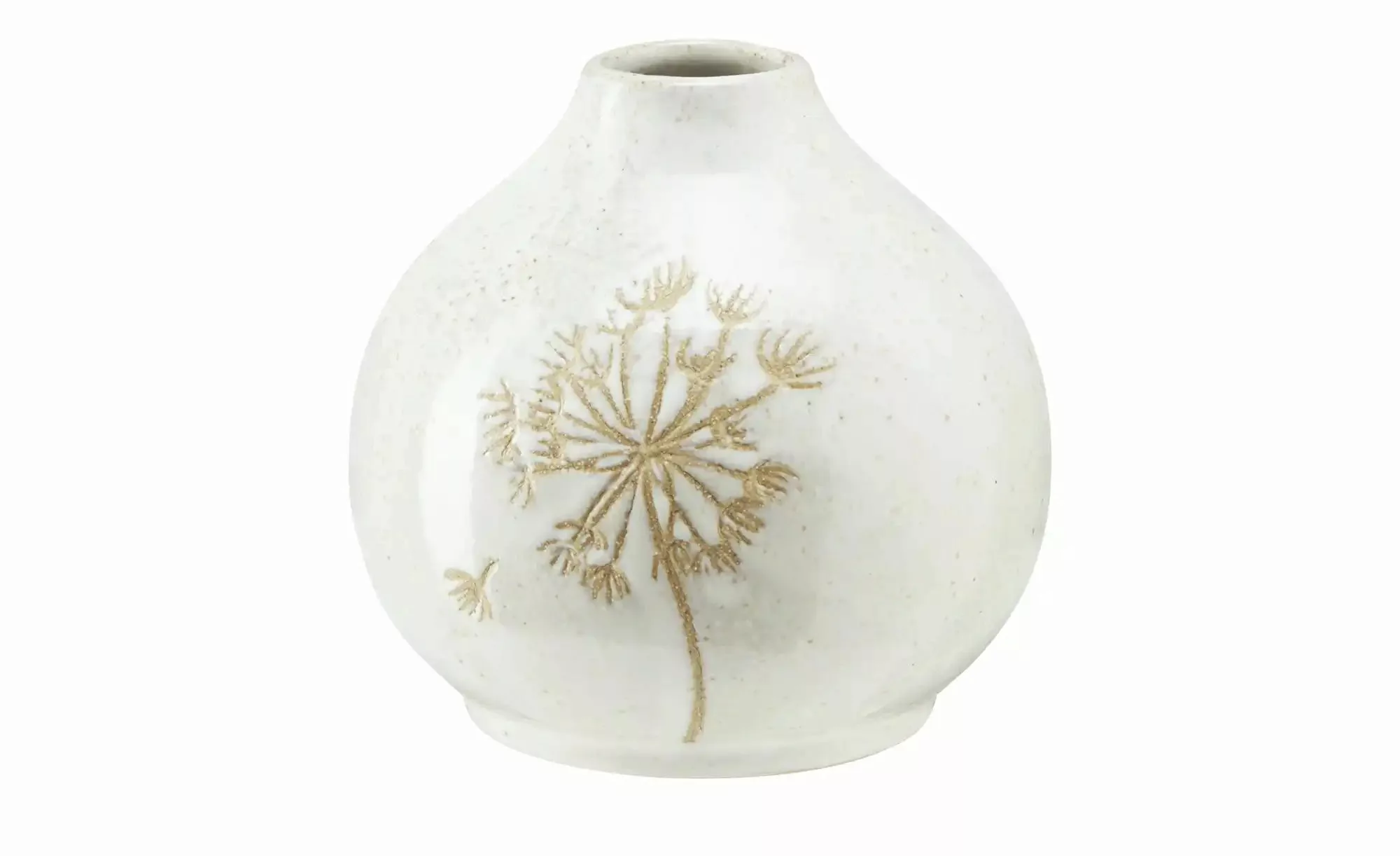 Vase ¦ beige ¦ Steinzeug ¦ Maße (cm): H: 11  Ø: 11 Accessoires > Vasen - Hö günstig online kaufen