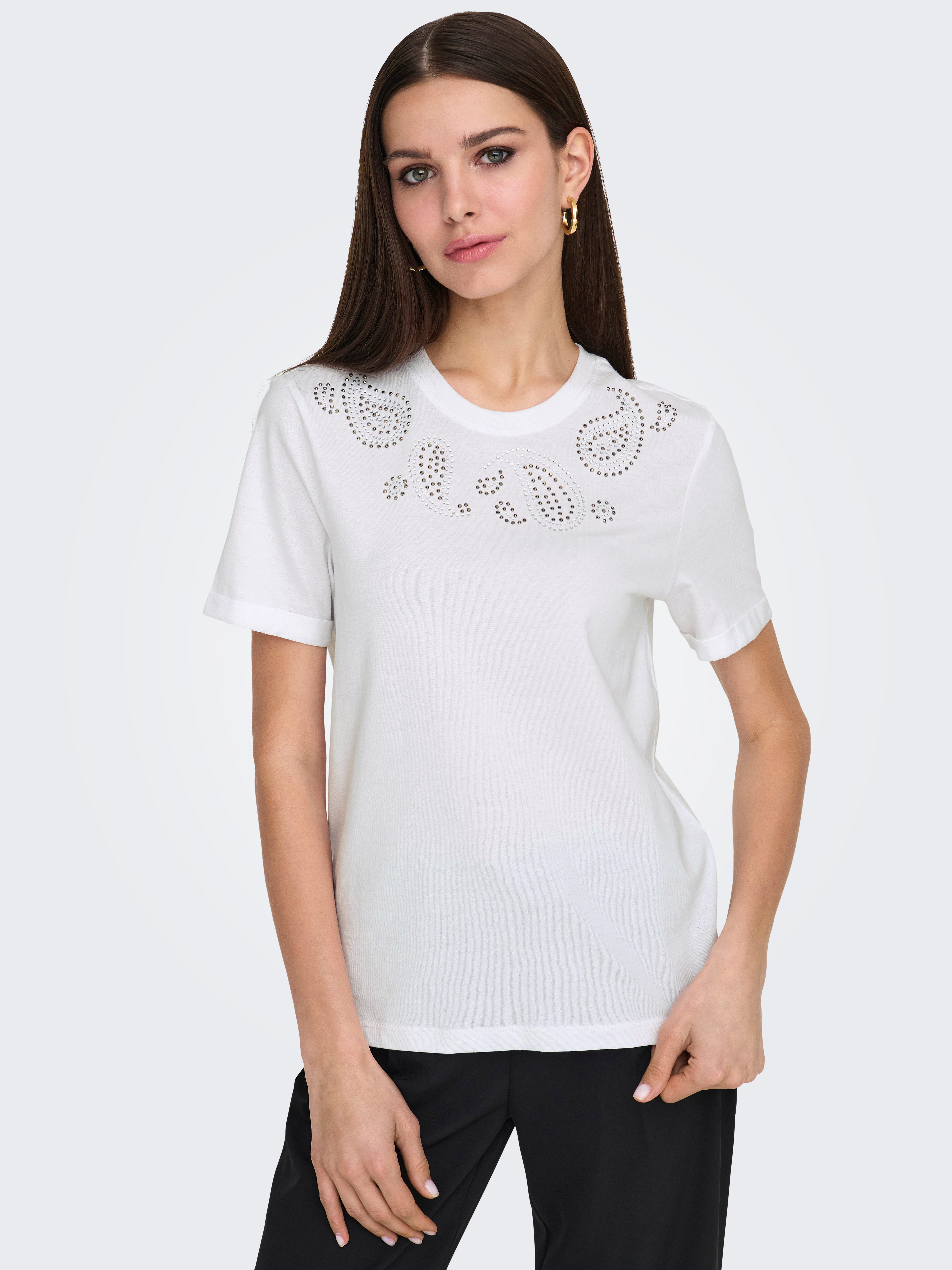 ONLY Kurzarmshirt ONLHOLLIS LIFE S/S O-NECK günstig online kaufen