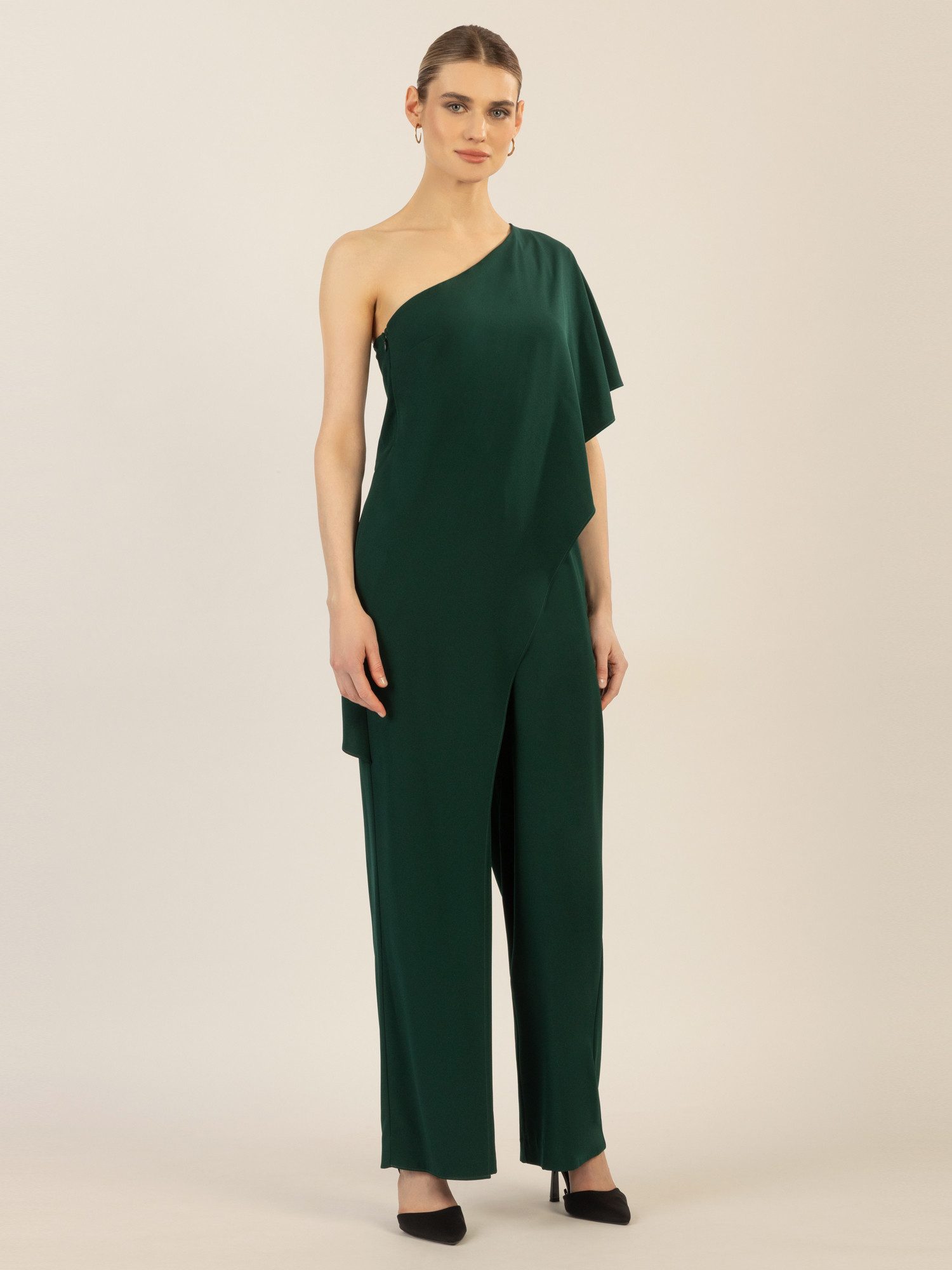 Apart Jumpsuit aus einer leicht körnigen günstig online kaufen