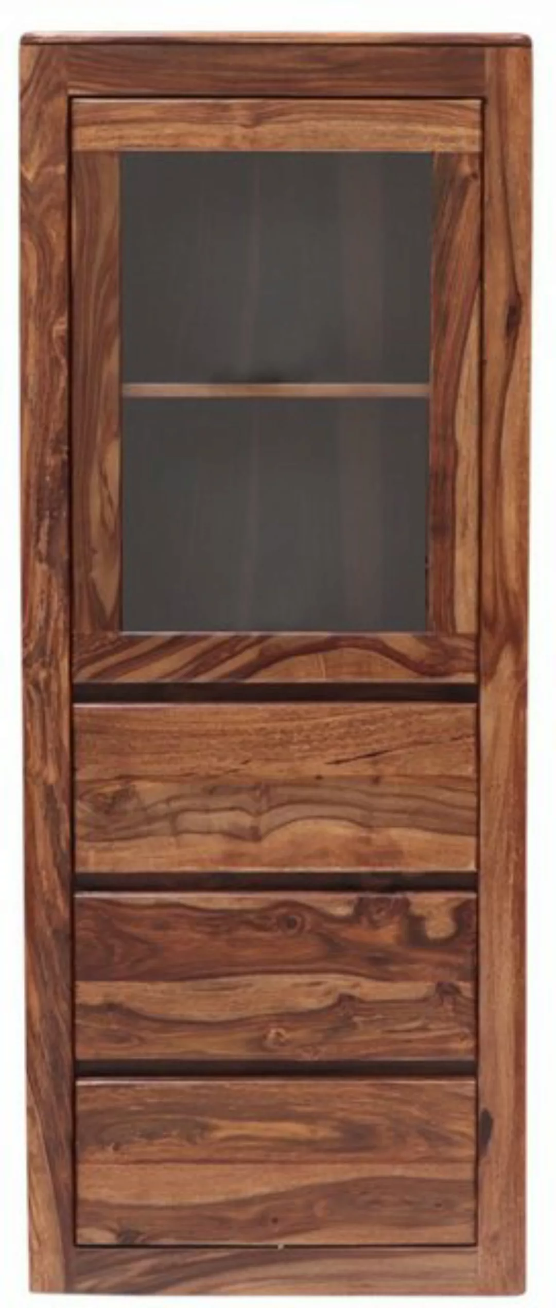 Indischesmoebelhausde Standvitrine Vitrine Tina 60x150x45 aus Sheesham-Mass günstig online kaufen