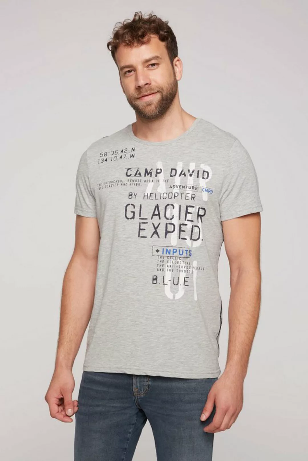 CAMP DAVID T-Shirt T-Shirt HELI FLIGHT Kurzarmshirt (1-tlg) günstig online kaufen