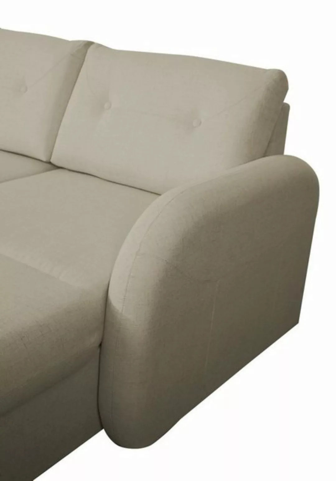 JVmoebel Ecksofa Wohnlandschaft Ecksofa Stoff U-Form Bettfunktion Couch Des günstig online kaufen